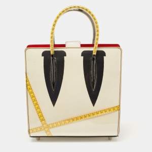 Christian Louboutin Multicolor PVC and Leather Small Paloma Loubicouture Top Handle Bag