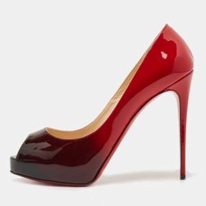 Christian Louboutin Two Tone Patent Leather New Very Prive Pumps Size 40