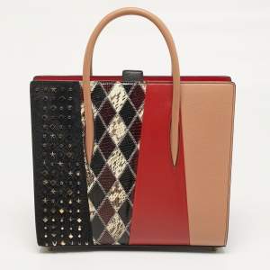 مملوكة مسبقًا Christian Louboutin Paloma Medium Multicolor Mixed Leather Tote