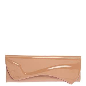Christian Louboutin Nude Patent Leather So Kate Clutch