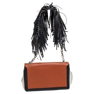 Christian Louboutin Tri Color Leather  Artemis Fringe Shoulder Bag