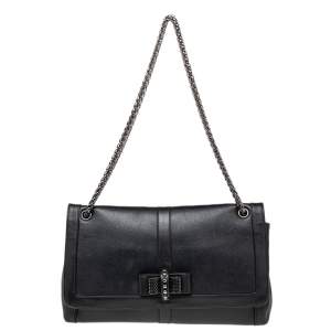 Christian Louboutin Black Leather Sweet Charity Shoulder Bag