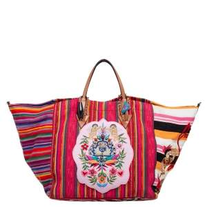 Christian Louboutin Multicolor Fabric Mexicaba Tote