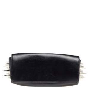 Christian Louboutin Black Leather Marquise Spike Clutch