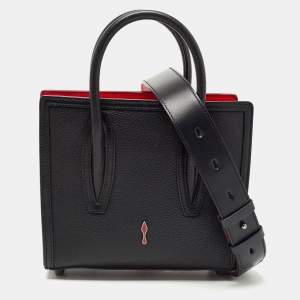 Christian Louboutin Black Leather Mini Paloma Tote