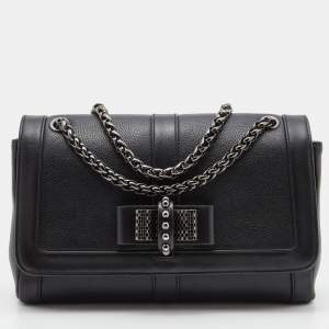 Christian Louboutin Black Leather Sweet Charity Shoulder Bag