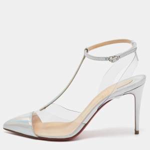 Christian Louboutin Transparent Nosy Ankle Strap Pumps Size 36.5