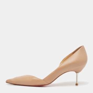 Christian Louboutin Beige Leather Iriza Pumps Size 40