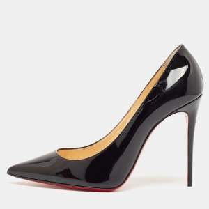 Christian Louboutin Black Patent Leather Kate Pumps Size 41