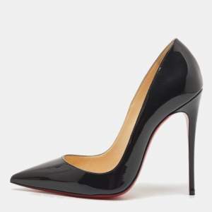 Christian Louboutin Navy Blue Patent Leather So Kate Pumps Size 36