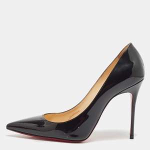 Christian Louboutin Black Patent Leather Pigalle Pumps Size 36