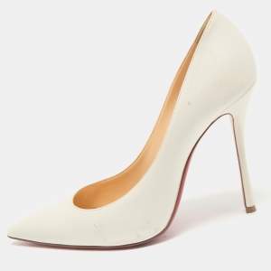 Christian Louboutin Off White Leather So Kate Pumps Size 39