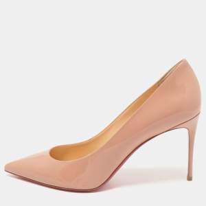 Christian Louboutin Beige Patent Leather Kate Pumps Size 41