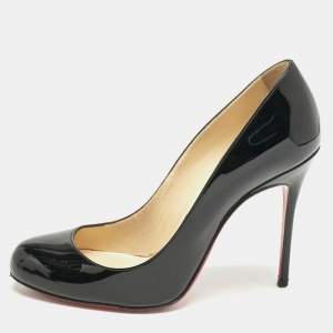 Christian Louboutin Black Patent Leather Fifi Pumps Size 36