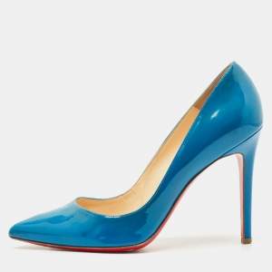 Christian Louboutin Light Blue Patent Leather So Kate Pumps Size 39