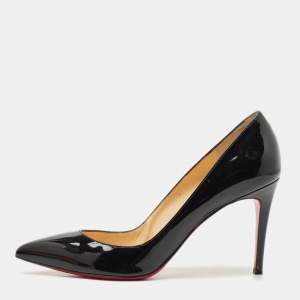 Christian Louboutin Black Patent Leather Pigalle Pumps Size 41