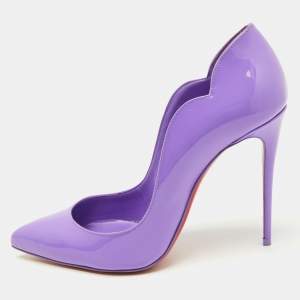Christian Louboutin Purple Patent Leather Hot Chick Pumps Size 38.5