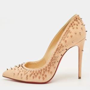 مملوكة مسبقًا Christian Louboutin Escarpic Size 37 Beige Suede Pumps