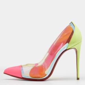 Christian Louboutin Multicolor PVC and Patent Leather Pumps Size 36