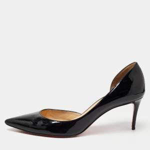 Christian Louboutin Black Patent Leather Iriza Pumps Size 40