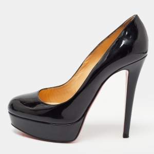 Christian Louboutin Black Patent Leather Bianca Pumps Size 38