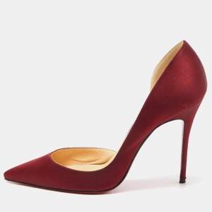 Christian Louboutin Red Satin Iriza Pumps Size 39
