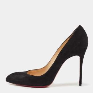Christian Louboutin Black Suede Corneille Pumps Size 41