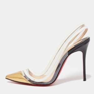 مملوكة مسبقًا Christian Louboutin Tricolor Patent Paralili Pumps Size 37.5