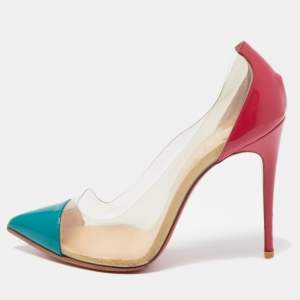 Christian Louboutin Multicolor Patent and PVC  Debout  Pumps Size 38