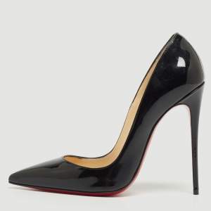Christian Louboutin Black Patent So Kate Pumps Size 37