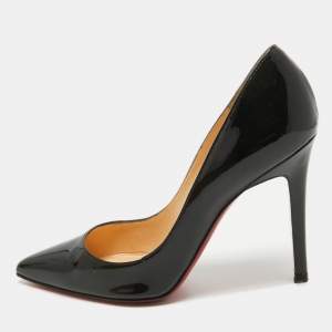 Christian Louboutin Black Patent Leather Pigalle Pumps Size 36