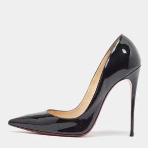 Christian Louboutin Black Patent Leather So Kate Pumps Size 38.5