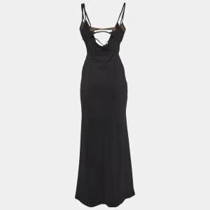 Christopher Esber Black Lycra Cover-Up Double Cup Swim Dress S