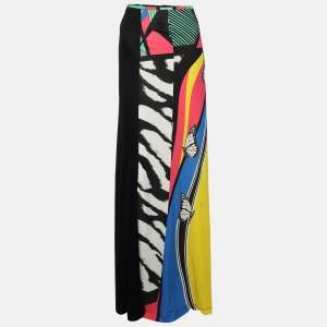 Class by Roberto Cavalli Multicolor Printed Viscose Maxi Skirt M