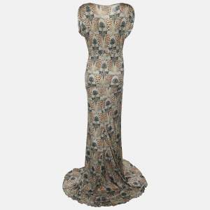 Class by Roberto Cavalli Multicolor Printed Jersery Dress M