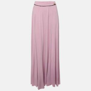 Class by Roberto Cavalli Pink Viscose Maxi Skirt L