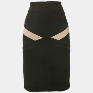 Class by Roberto Cavalli Black Jersey Pencil Skirt M