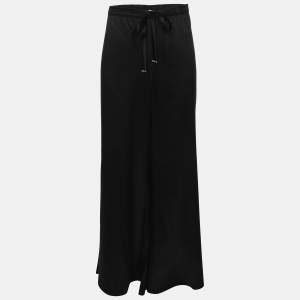 Class by Roberto Cavalli Black Silk Palazo Pants S