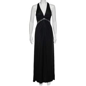 Class by Roberto Cavalli Black Knit Sleeveless Maxi Dress M
