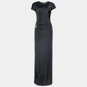 Class by Roberto Cavalli Black Jersey Maxi Dress S