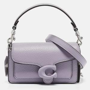 Coach Purple Leather Tabby 12 Crossbody Bag