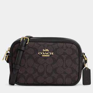 Coach Mini jamie Black Signature Canvas Camera Bag