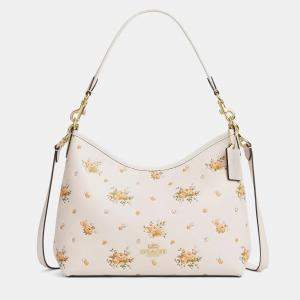 Coach Laurel Signature Canvas white floral Handbag