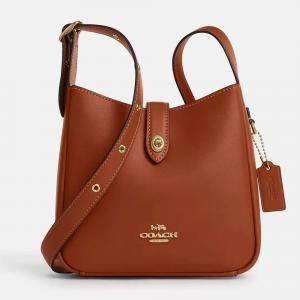 Pre Owned Coach Hadley mini Tan Leather Crossbody bag