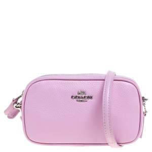 Pre Owned Coach Pink Leather PCC XBody Crossbody Bag
