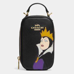 Coach Black Leather  Disney X Coach Eva Phone Crossbody Bag