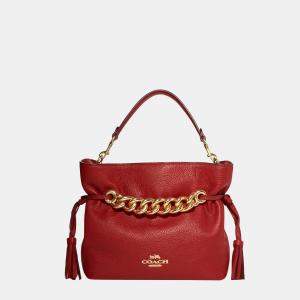 Coach Red Leather Andy Crossbody Bag