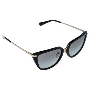 Coach Gold Tone & Black/ Grey Gradient HC8276 Cat Eye Sunglasses