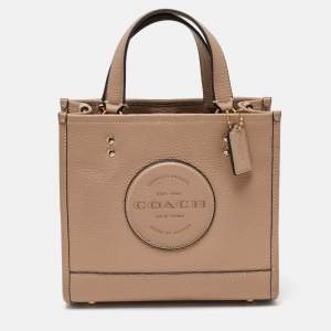 Coach Beige Leather 22 Dempsey Tote