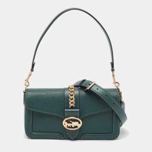 Coach Green Leather Georgie Shoulder Bag